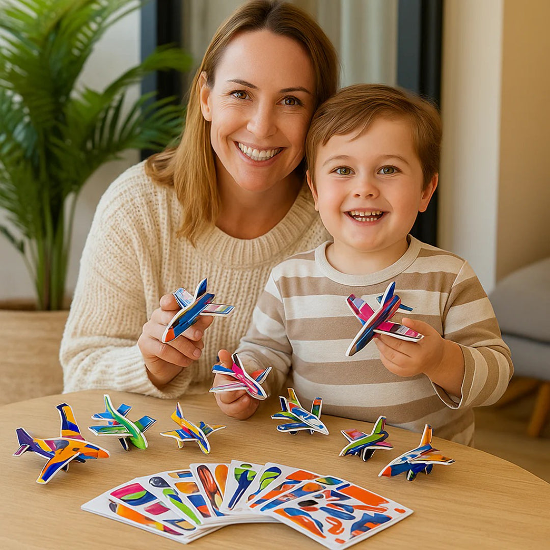 3D tegneserie puslespil byggelegetøj til børn