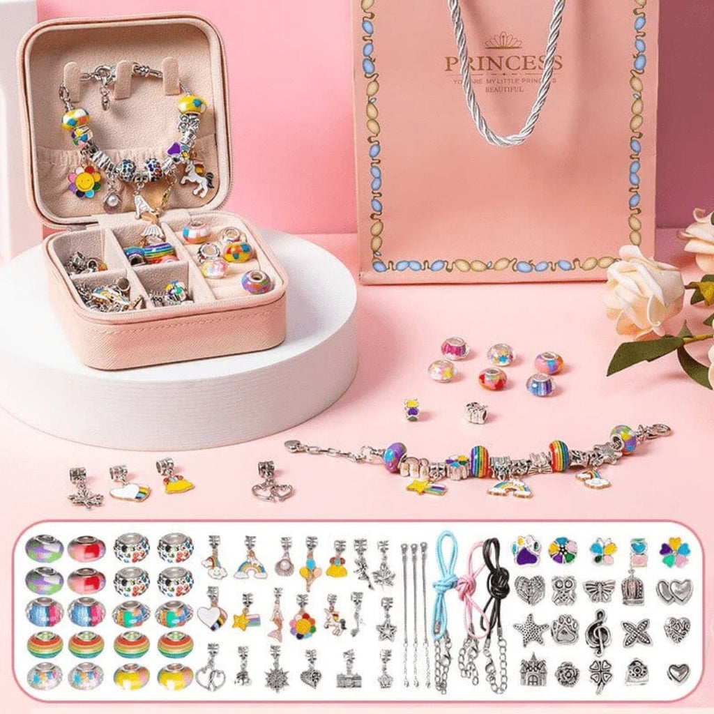 Personalized Bracelet Set DIY Jewelry Set with Storage Box