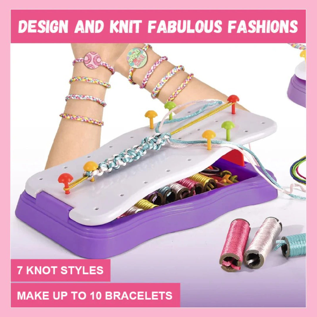 DIY bracelet braiding kit