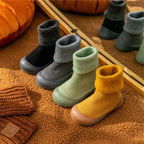 Sock shoes for baby with warm and non-slip sole