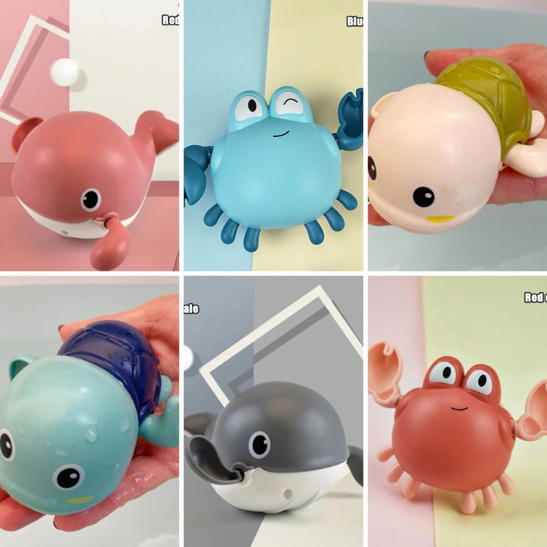 Swimwear set with floating sea creatures