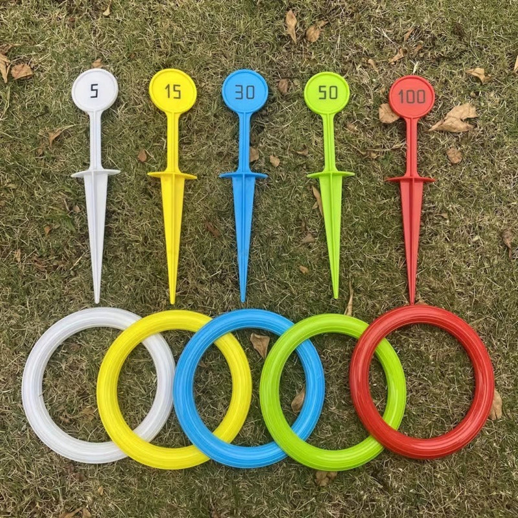Ring toss game for the garden outdoor family game