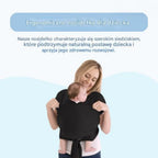 Ergonomic baby wrap for comfortable carrying
