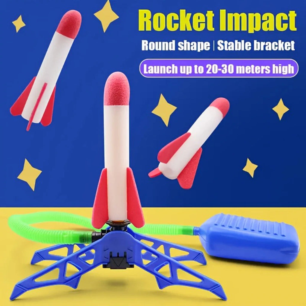 Rocket toy set for outdoor ball games