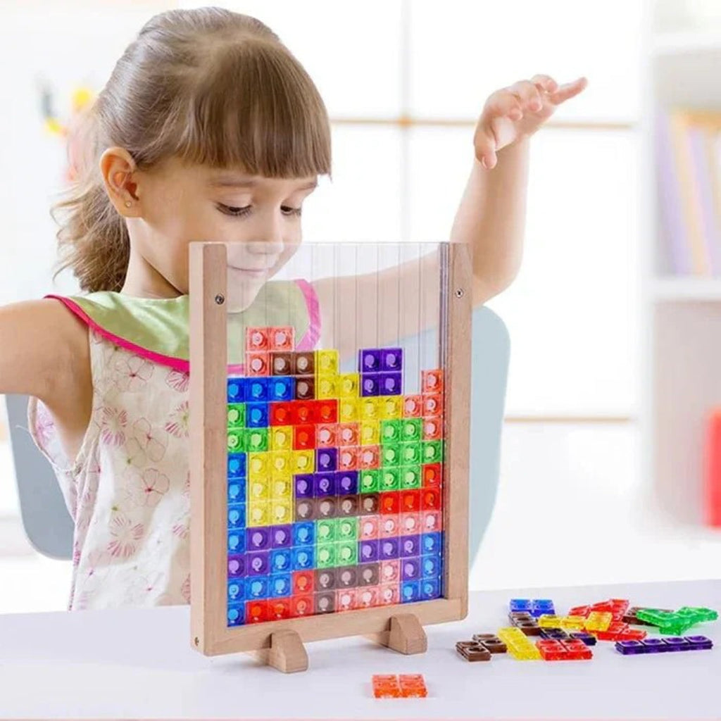 Falling Blocks Logic Game Educational Puzzle