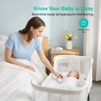Wearable smart baby thermometer