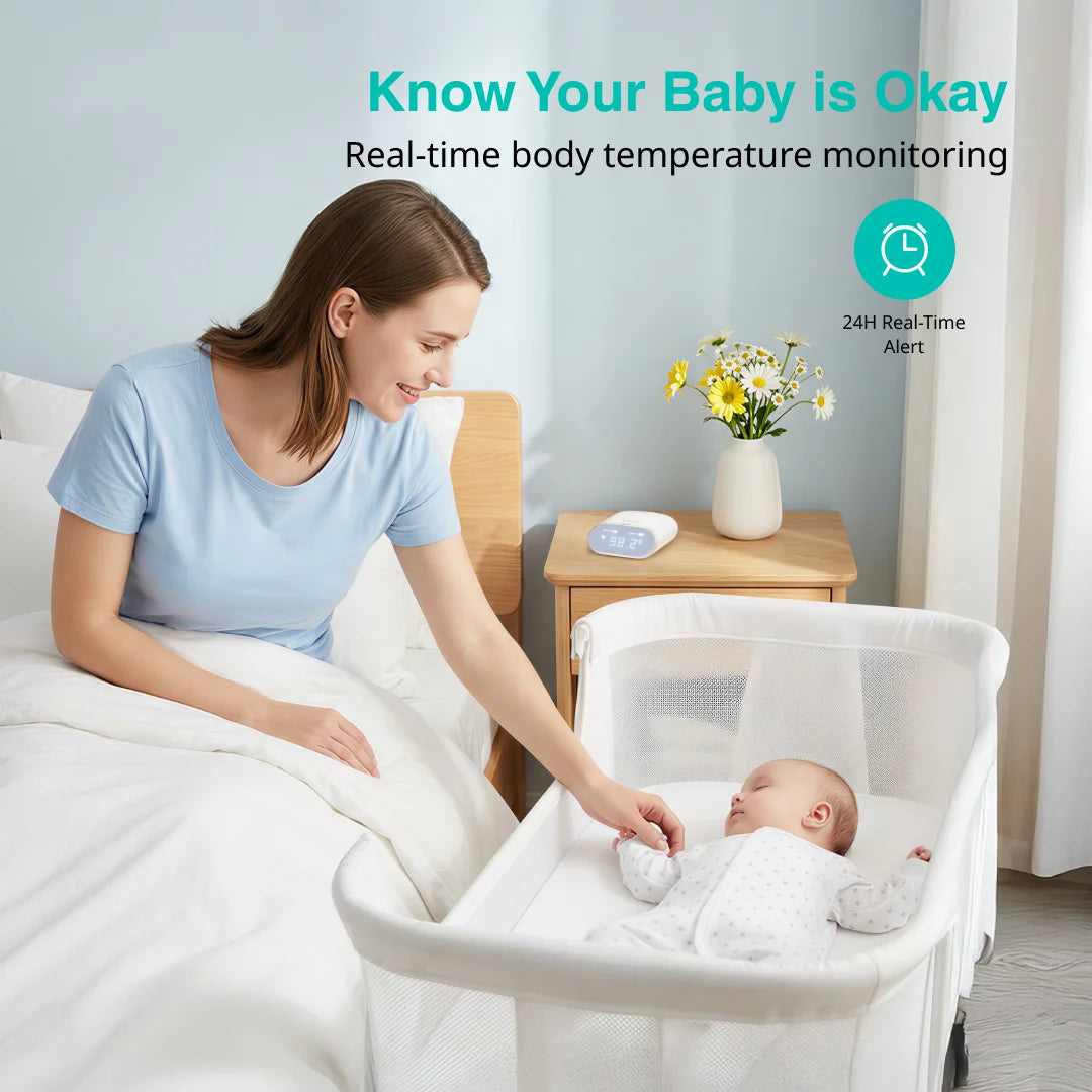Wearable smart baby thermometer