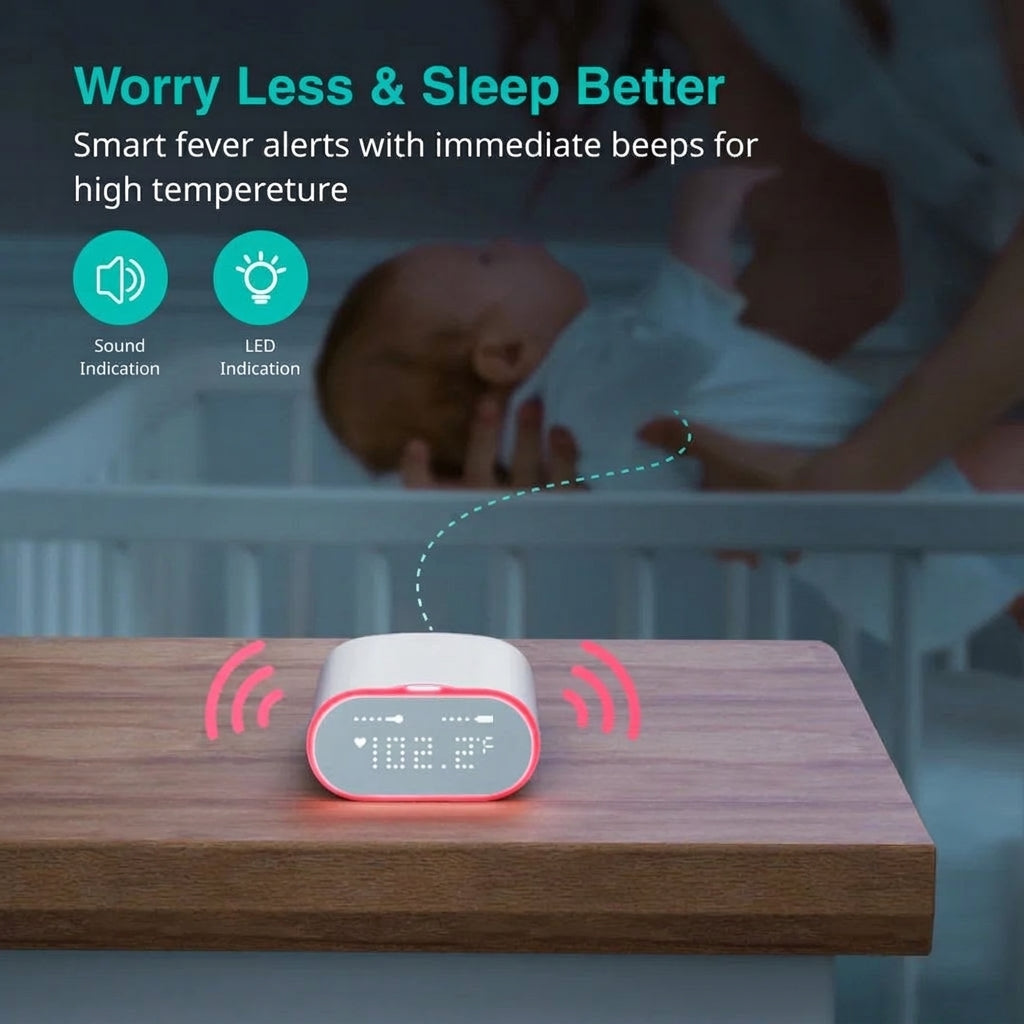 Wearable smart baby thermometer