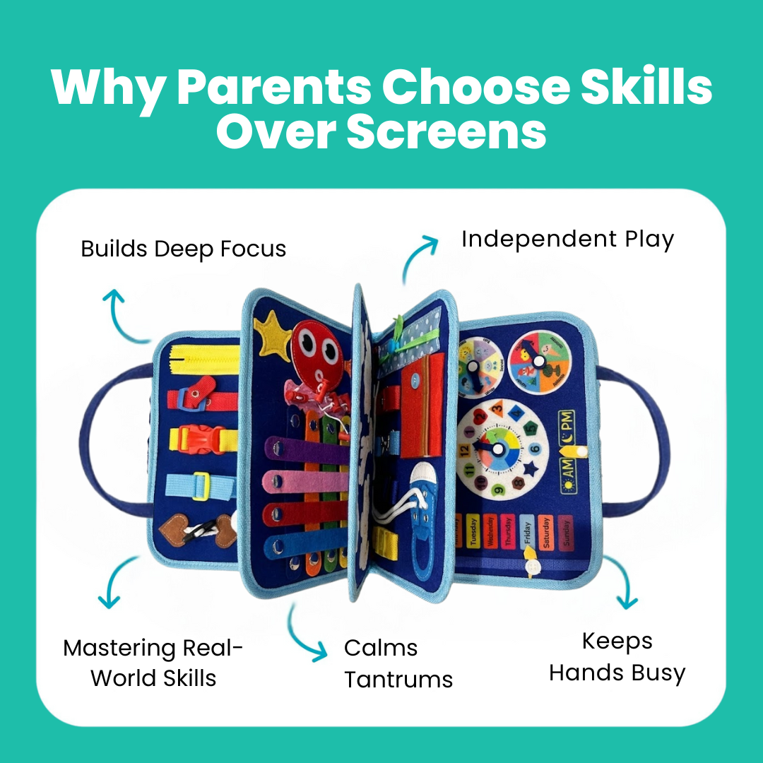 Montessori Busy Board for Toddlers