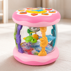 Underwater projection tummy time toy, pink