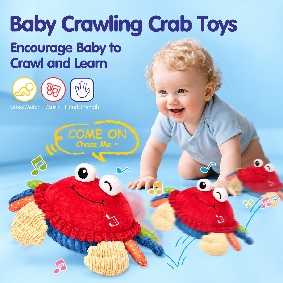 Musical Crawling Crab Toy