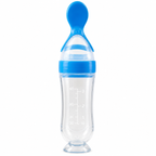 Squeeze and feed baby food feeder