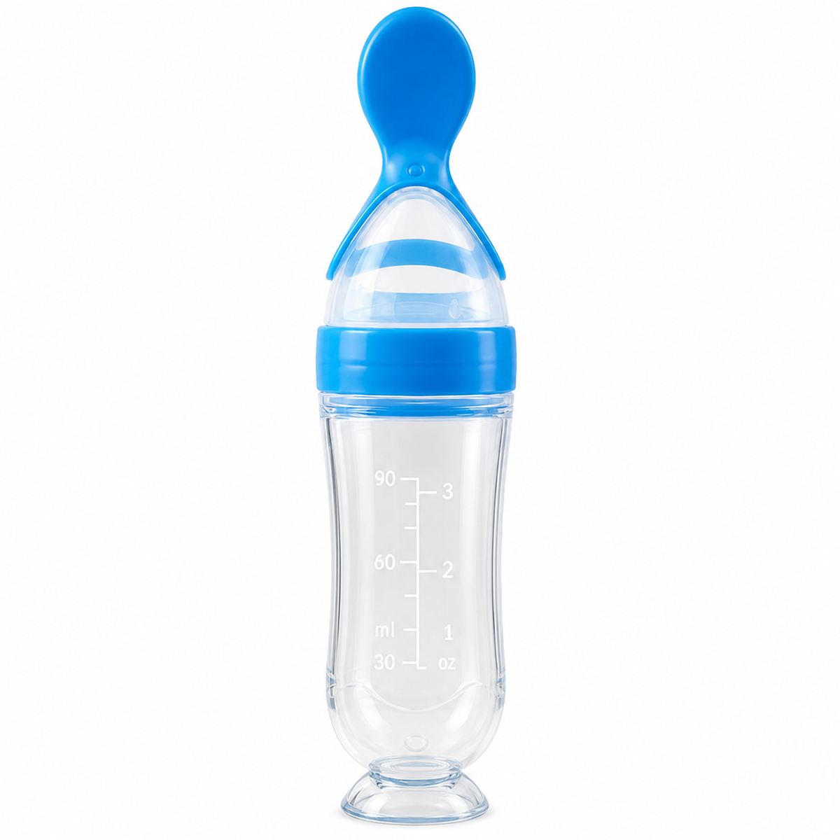 Squeeze and feed baby food feeder