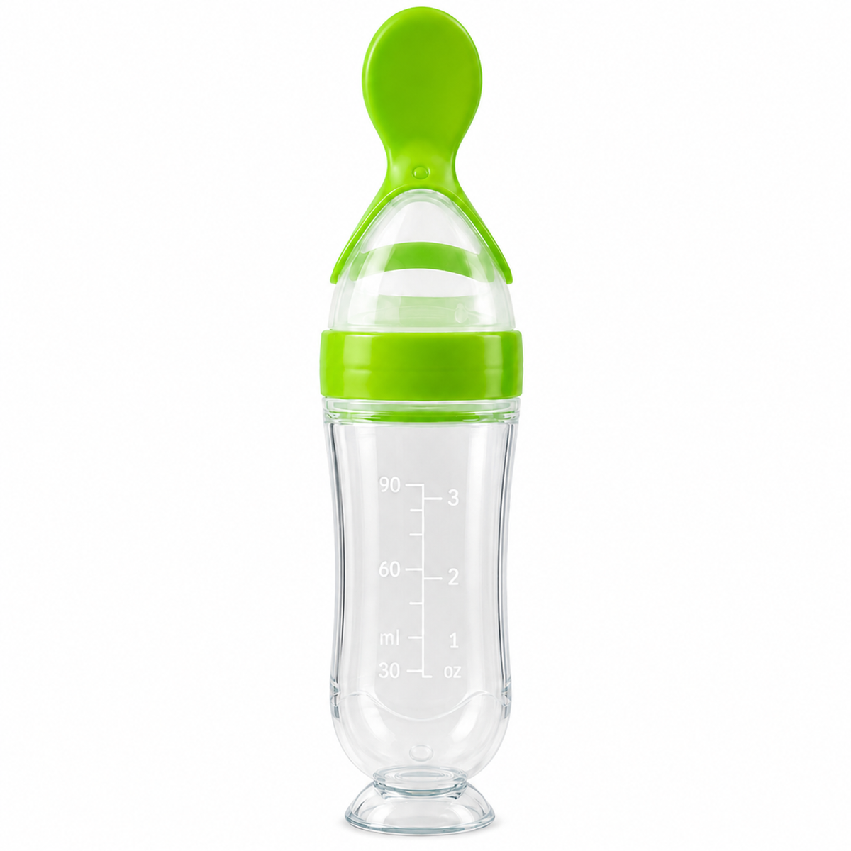 Squeeze and feed baby food feeder