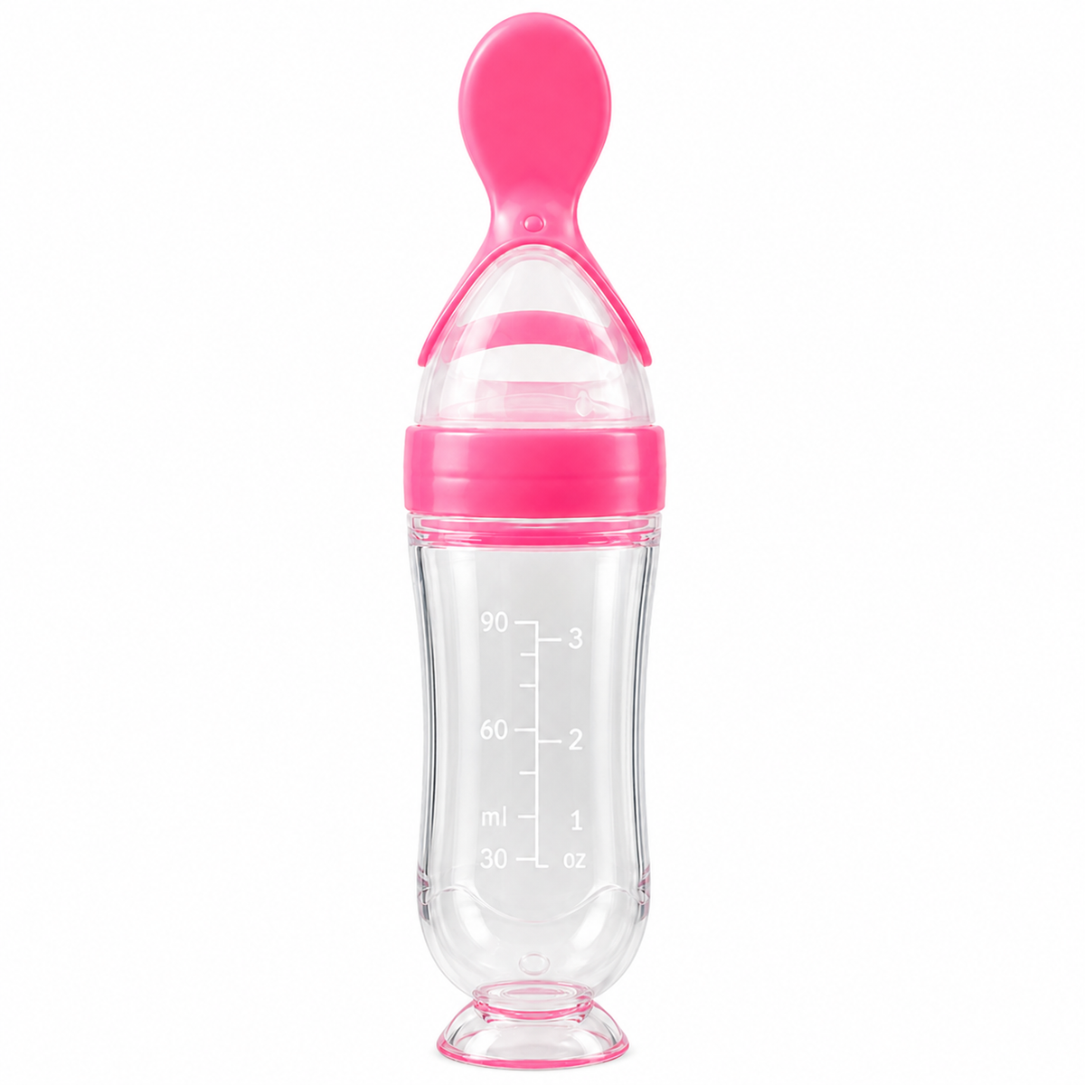 Squeeze and feed baby food feeder