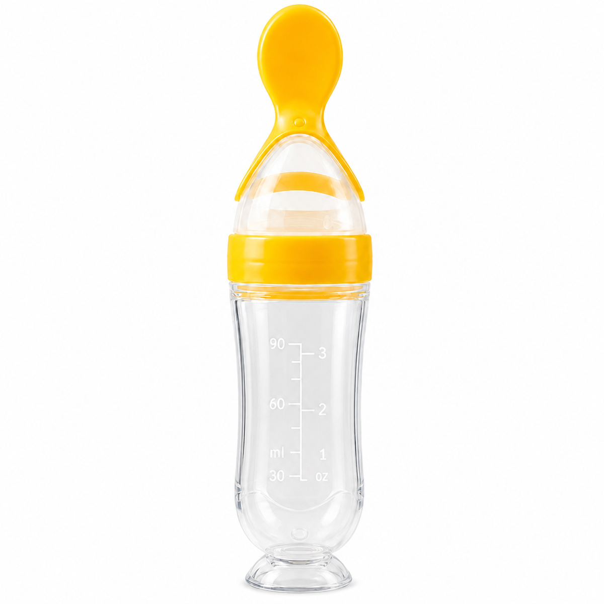 Squeeze and feed baby food feeder