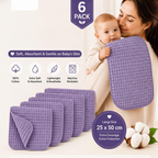 Soft cotton muslin burp cloth
