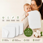 Soft cotton muslin burp cloth