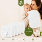 Soft cotton muslin burp cloth