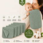 Soft cotton muslin burp cloth