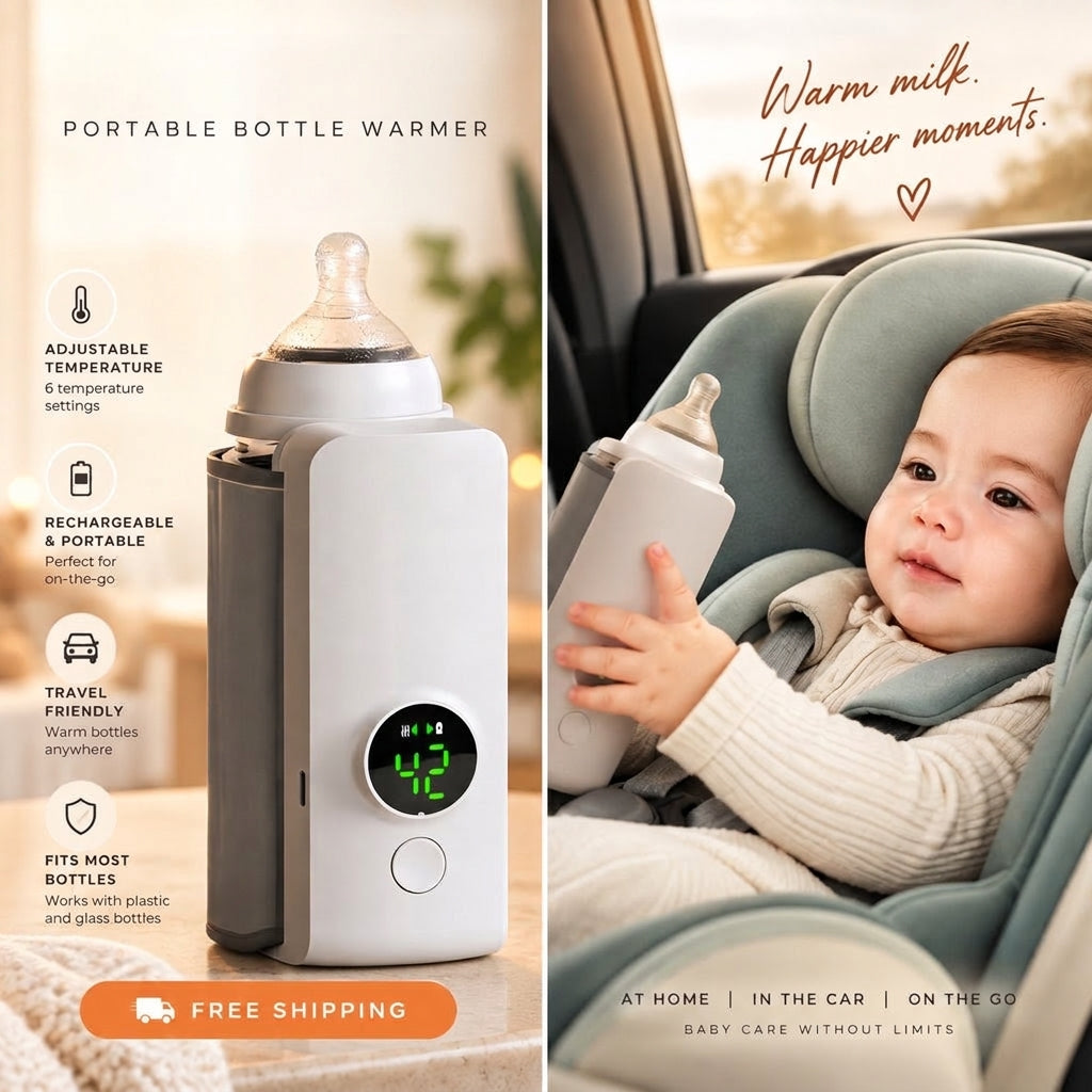 WarmNest-style portable bottle warmer product photo