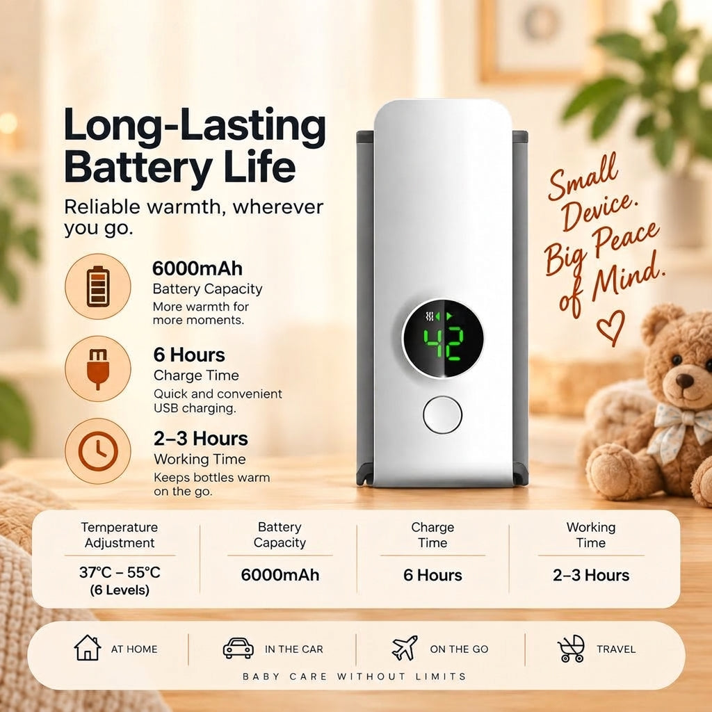 WarmNest-style portable bottle warmer product photo