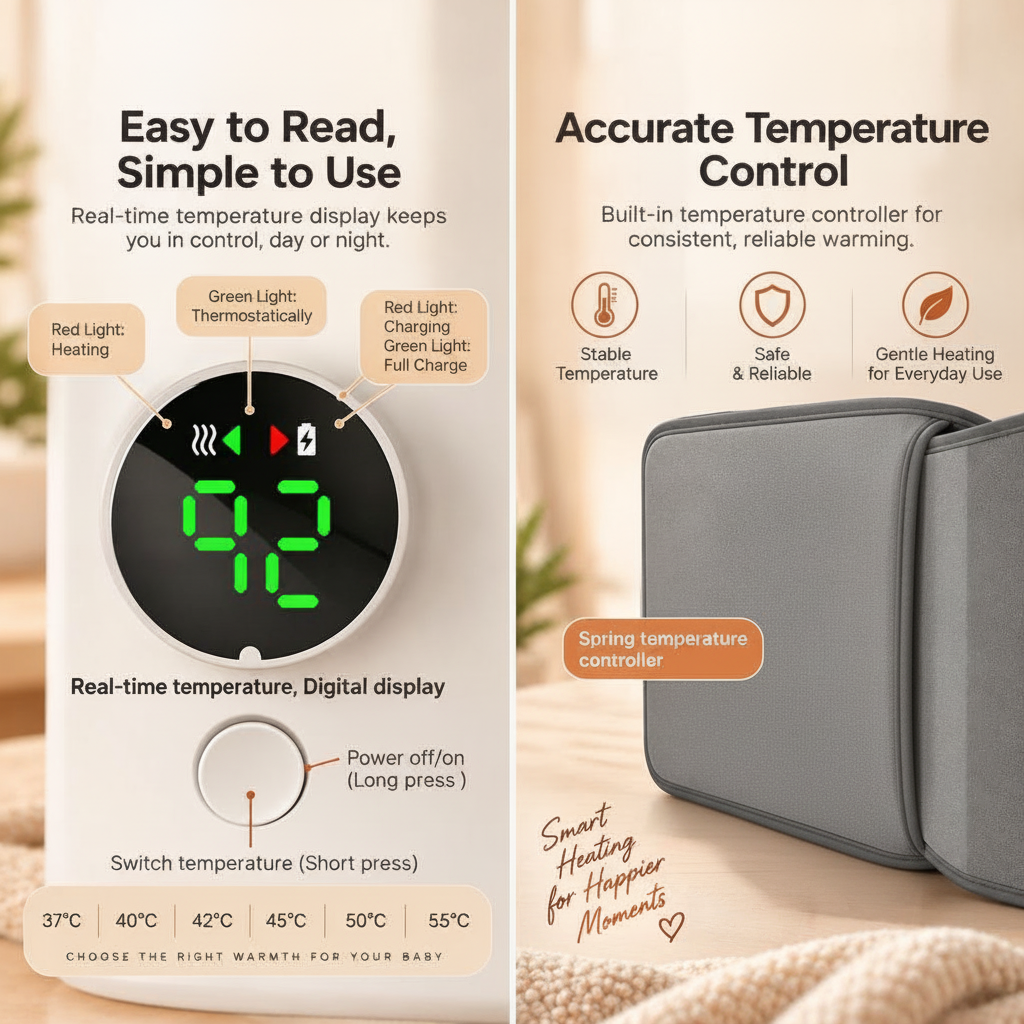 WarmNest-style portable bottle warmer product photo