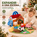 Fold-Out Plush Farm Playset with Sound Animals