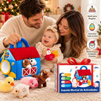 Fold-Out Plush Farm Playset with Sound Animals