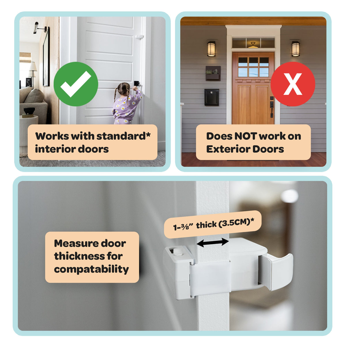 No-Drill Sliding Door Safety Lock product photo