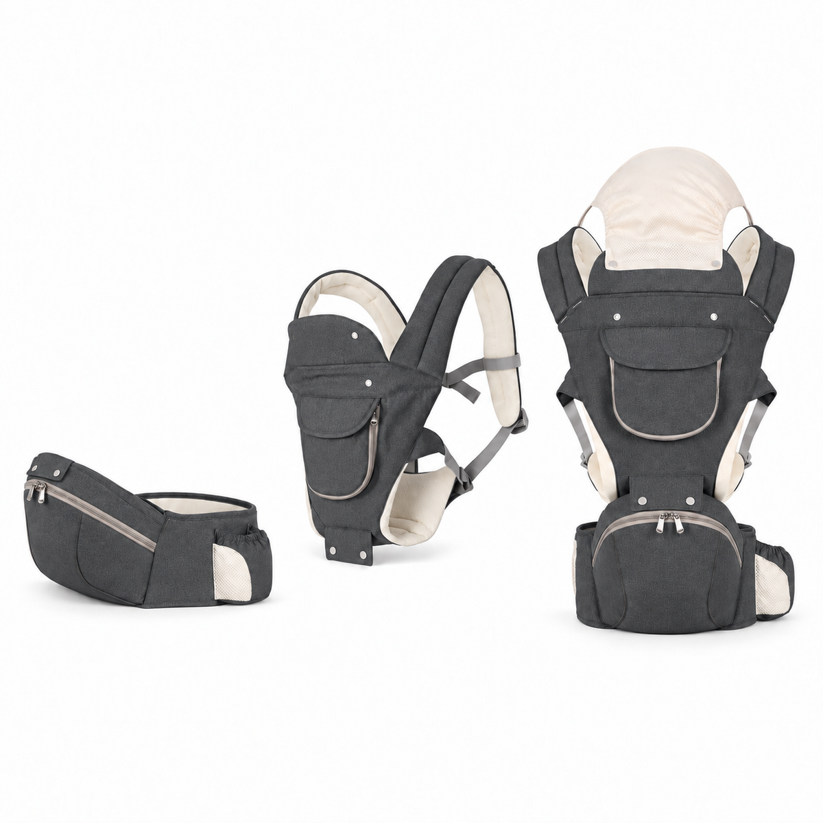 2-in-1 hip seat baby carrier