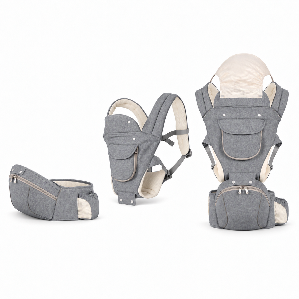 2-in-1 hip seat baby carrier