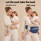 2-in-1 hip seat baby carrier