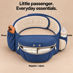 2-in-1 hip seat baby carrier