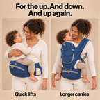 2-in-1 hip seat baby carrier