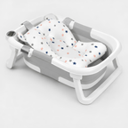 Foldable baby bath with digital thermometer