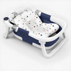 Foldable baby bath with digital thermometer