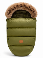 Army Green quilted pram footmuff