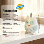 Owl white noise machine with night light