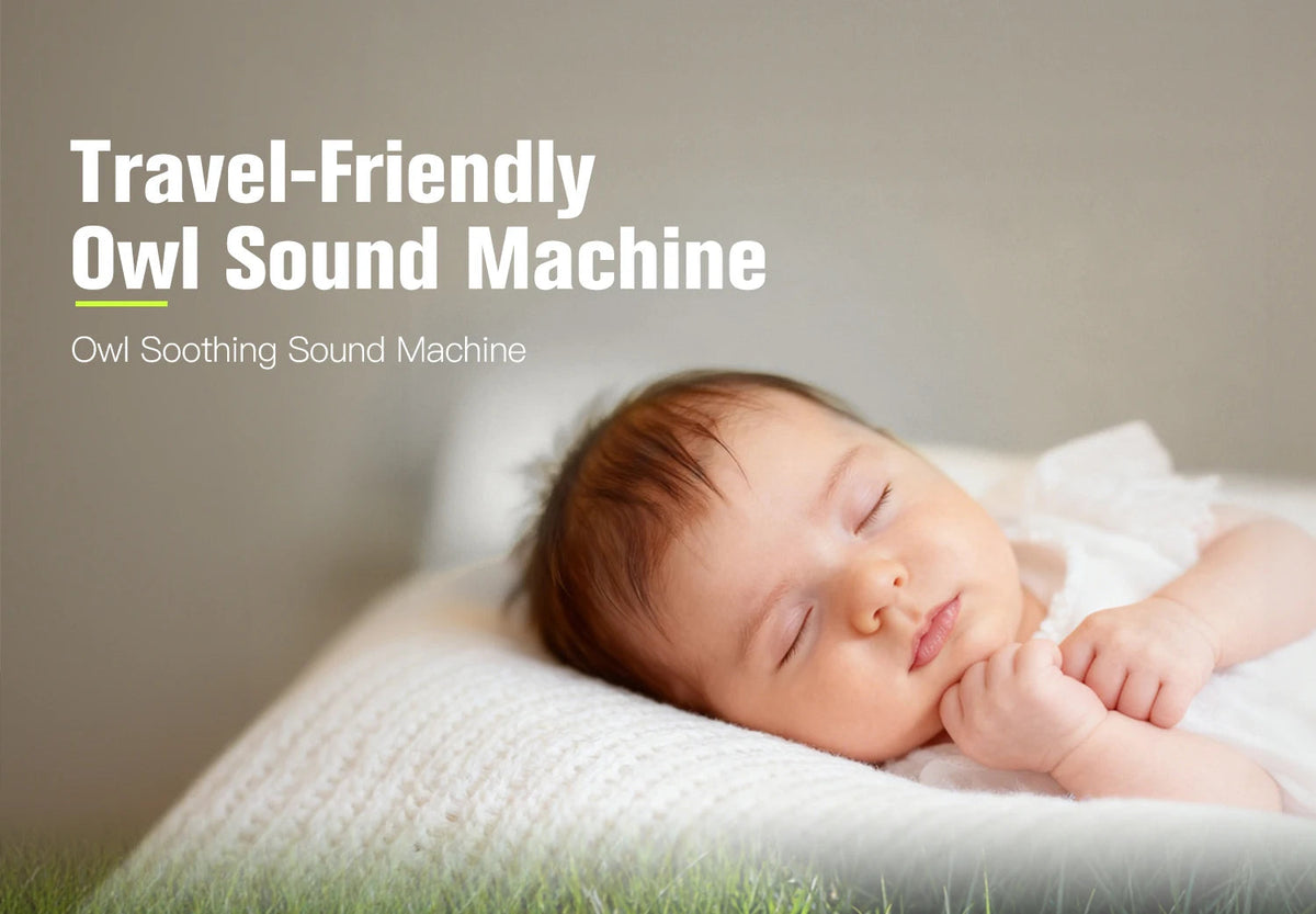Owl white noise machine with night light
