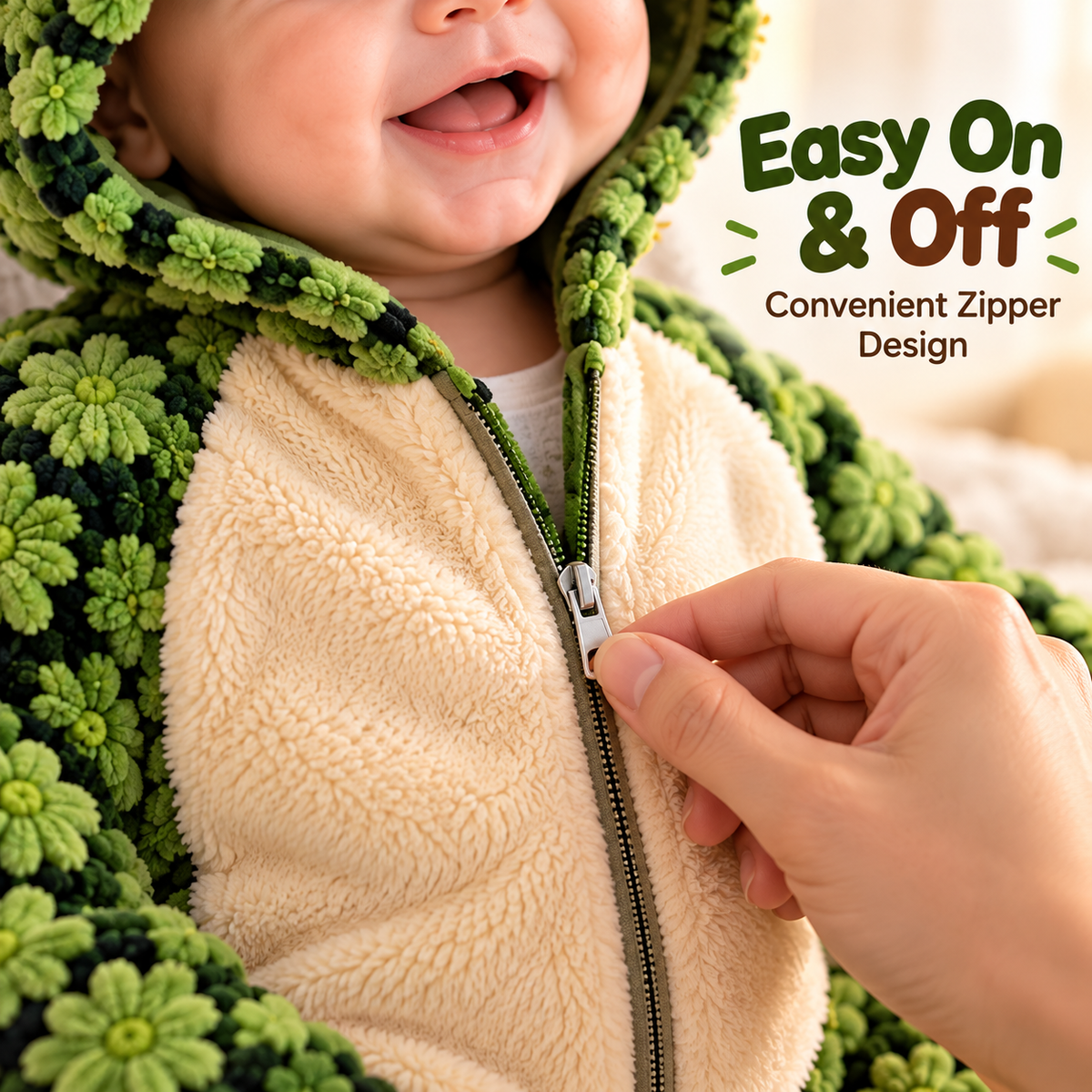 Plush Turtle Hooded Baby Romper