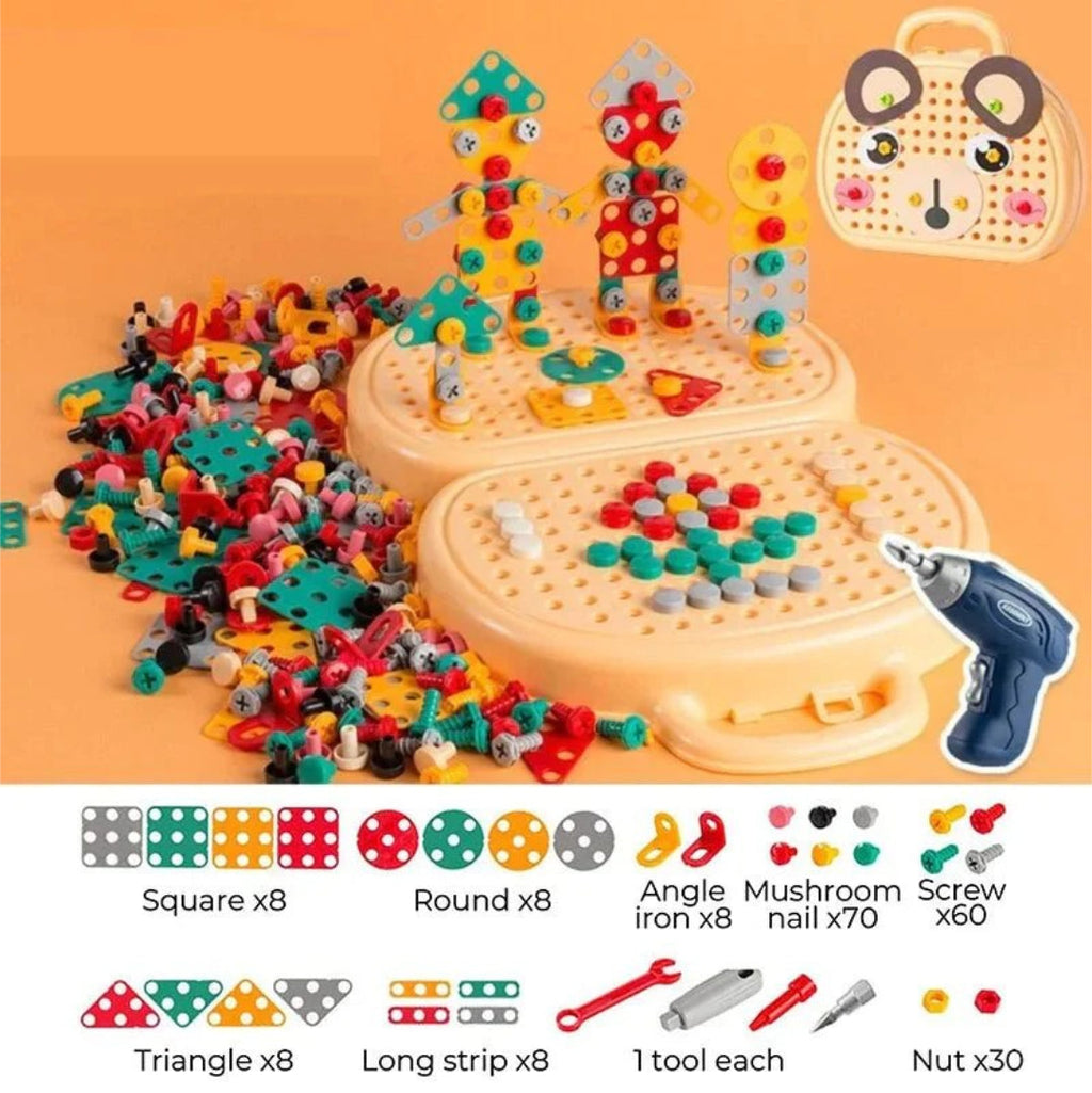 Kids Tool Kit Construction Toy with Drill