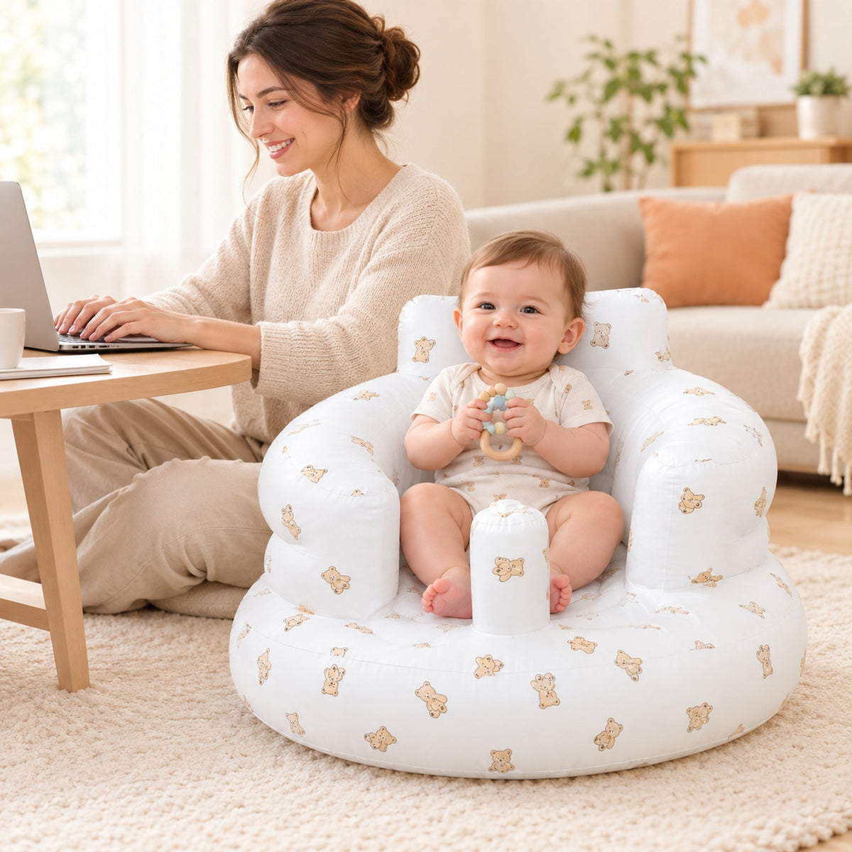 Inflatable baby floor seat - photo 1