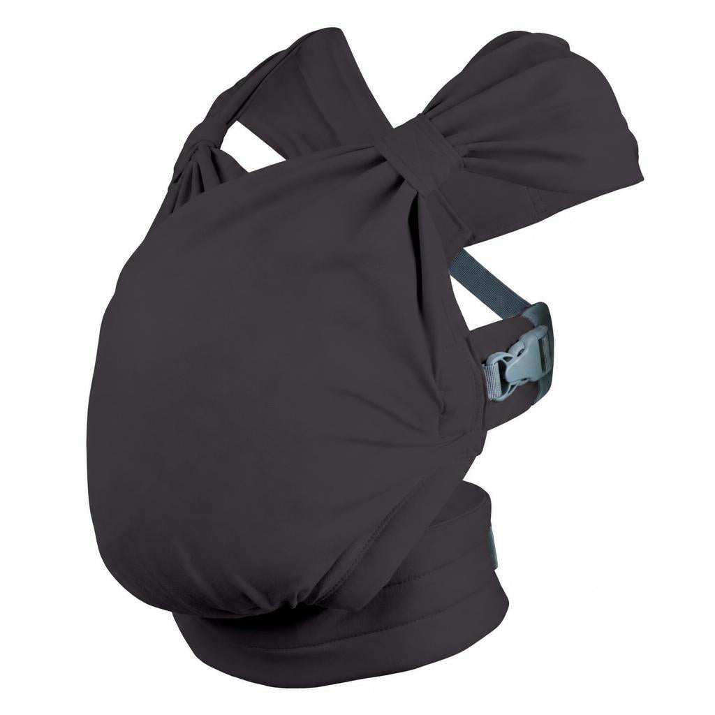 Soft stretch baby wrap carrier with buckle