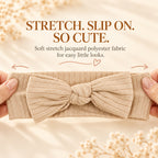 Stretchy Ribbed Bow Knot Baby Headband