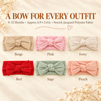 Stretchy Ribbed Bow Knot Baby Headband