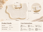 6-Layer Cotton Gauze Petal Baby Bib - image 3