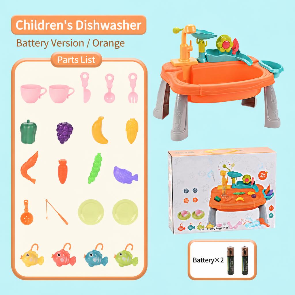 Elevated Kids Kitchen Sink Water Playset - main-5