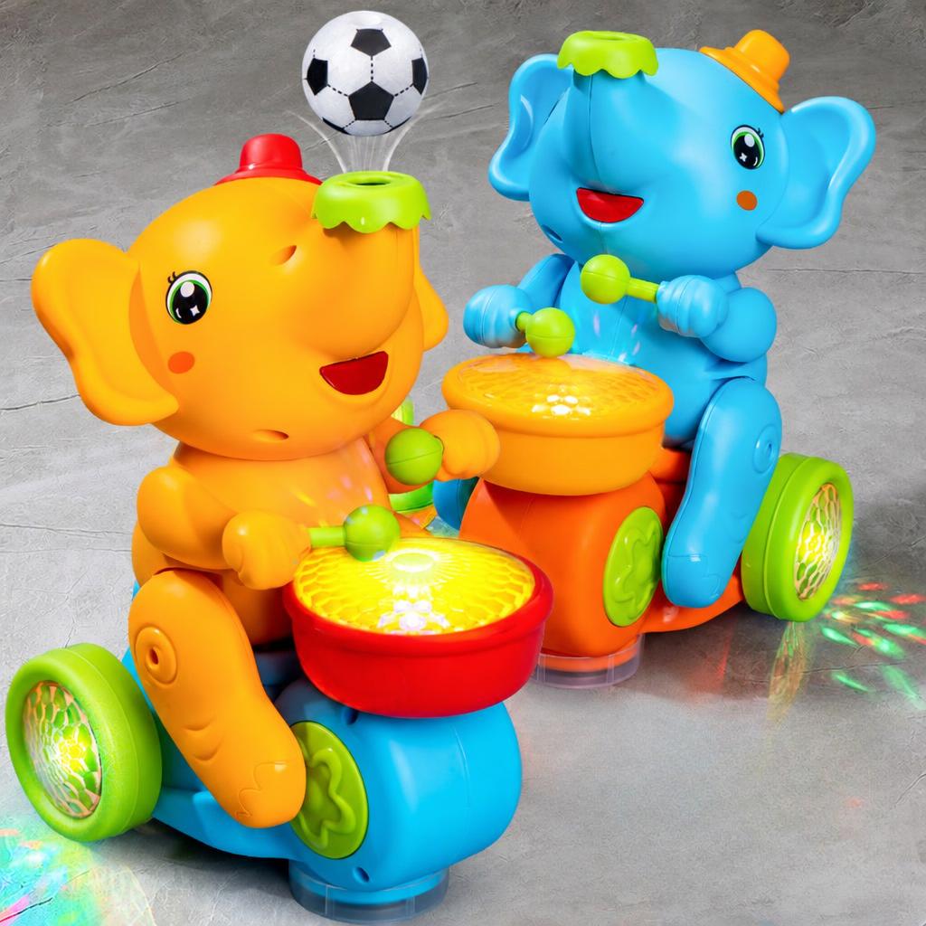 Interactive Elephant Drum and Ball Toy photo 2