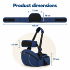 Padded Hip Seat Baby Carrier with Storage